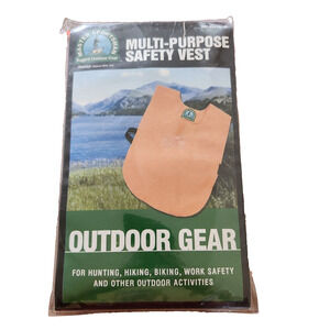 Master Sportsman Rugged Outdoor Gear Neon Orange Hunting/Safety Vest One Size